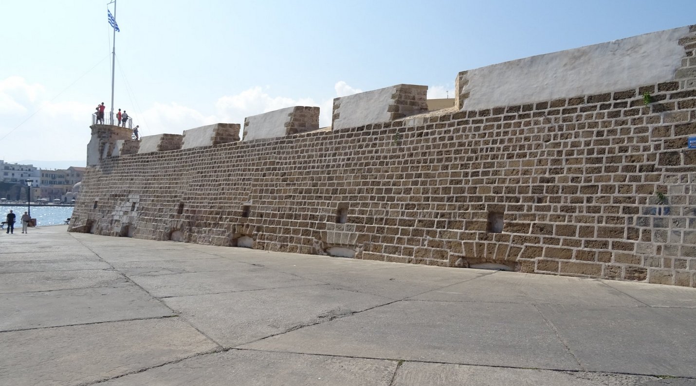 Pictured is the Venetian Fortress, Chania Venetian Fortress