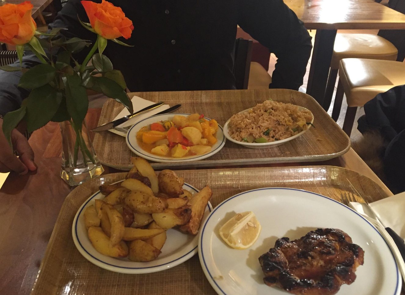 Breakfast at the Ristorante Manora buffet restaurant Delicious and inexpensive food at the Ristorante Manora buffet restaurant