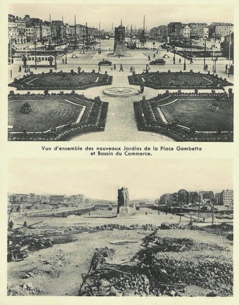 Photos of Le Havre before and after the war