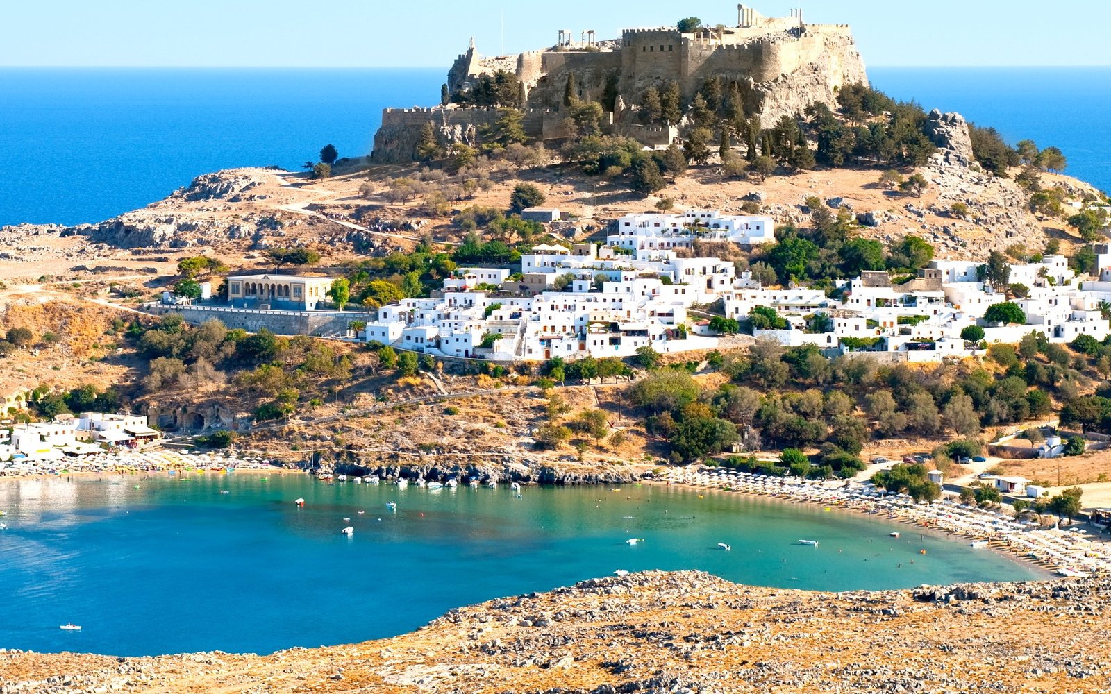 Ancient settlement of Lindos, Greece City of Lindos