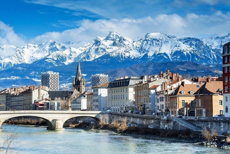 Grenoble in winter