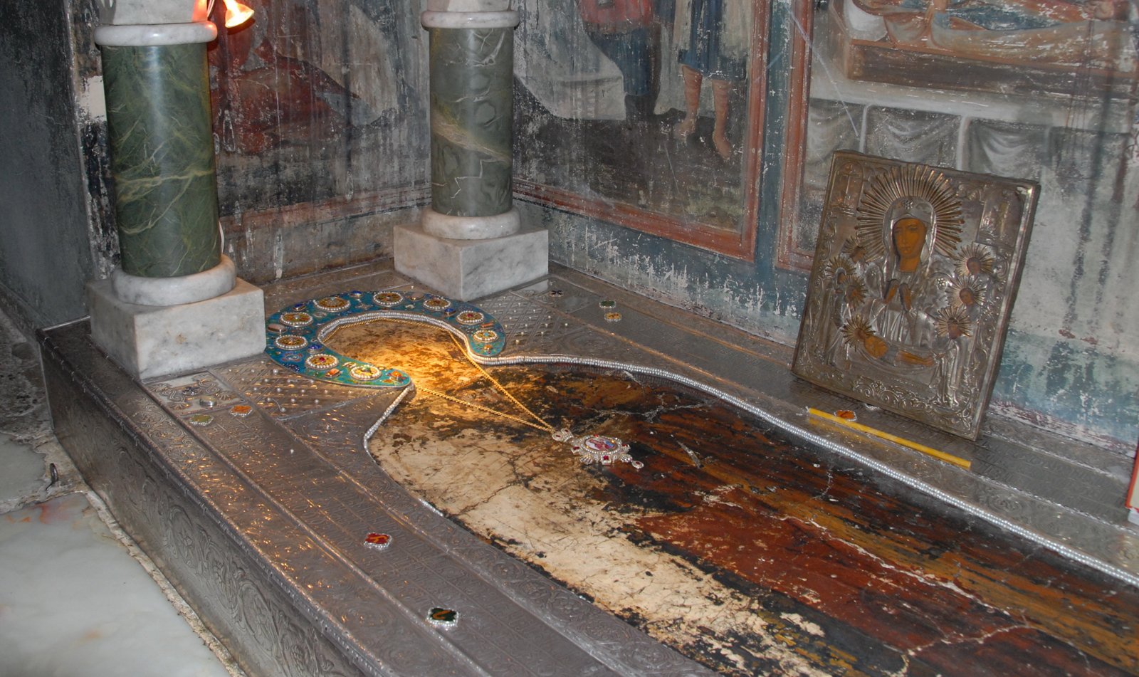 Pictured is the tomb of Saint Nino Tomb of Saint Nino