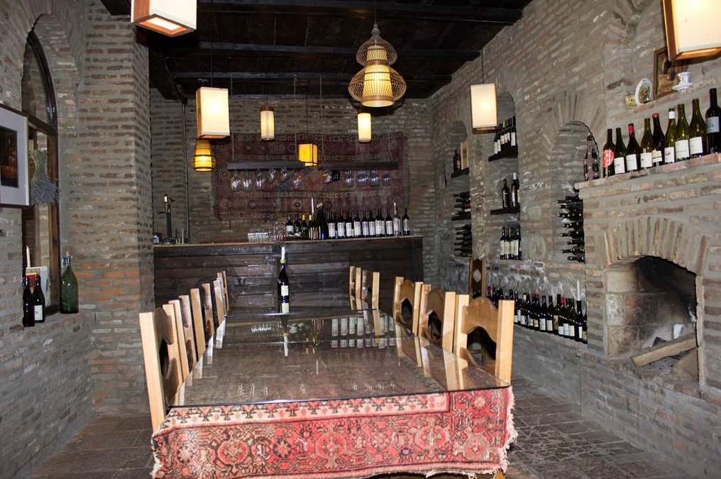 In the photo, the interior of the tasting room of the company "Tears of the Pheasant" Tasting room "Tears of pheasant"