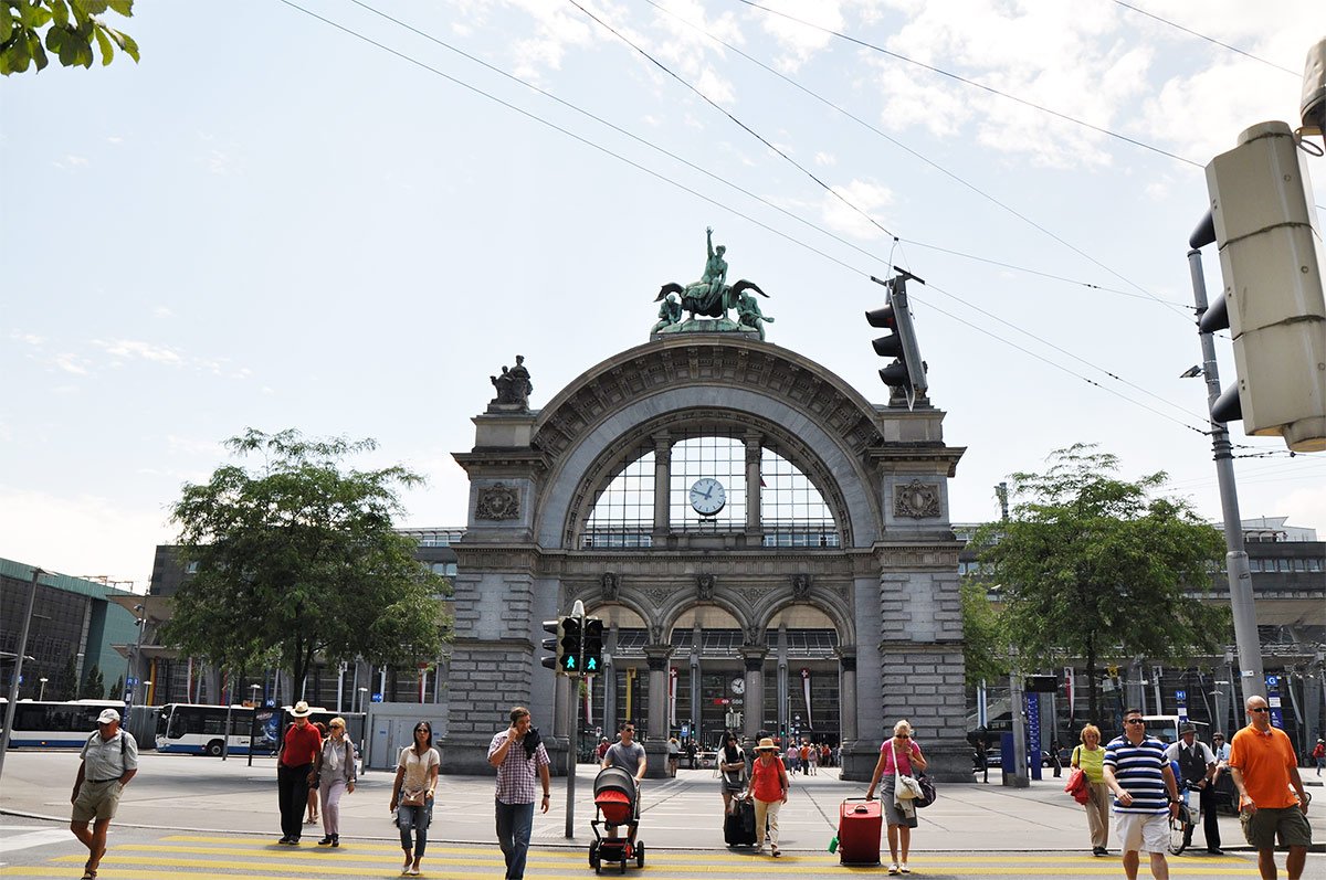 Lucerne Train Station, Switzerland This is what Lucerne train station looks like