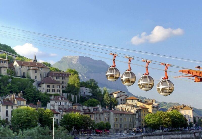 Cable car in Grenoble