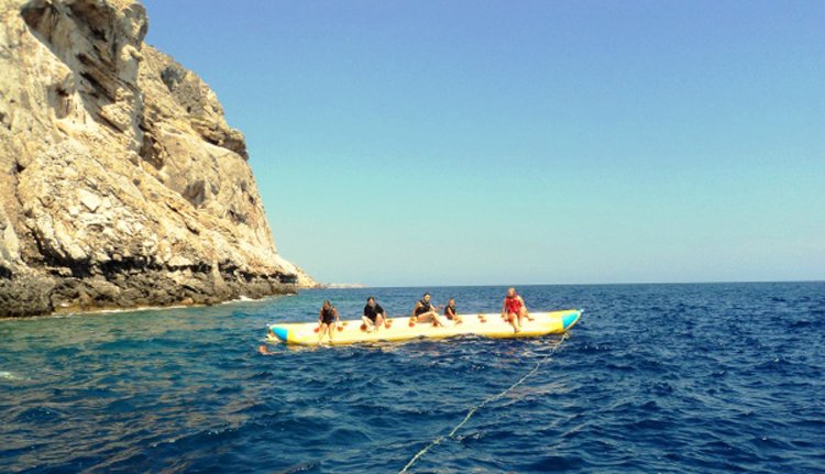 Banana boat ride in Rhodes, Greece Banana ride