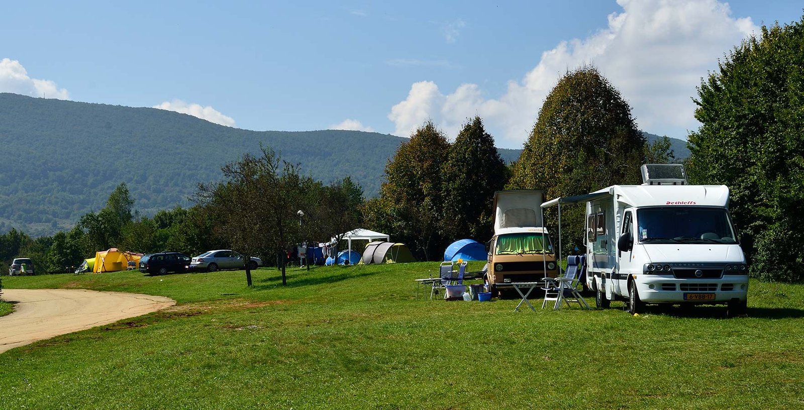 Camping in a picturesque area of Plitvice Lakes Park Camping in a picturesque area of the park