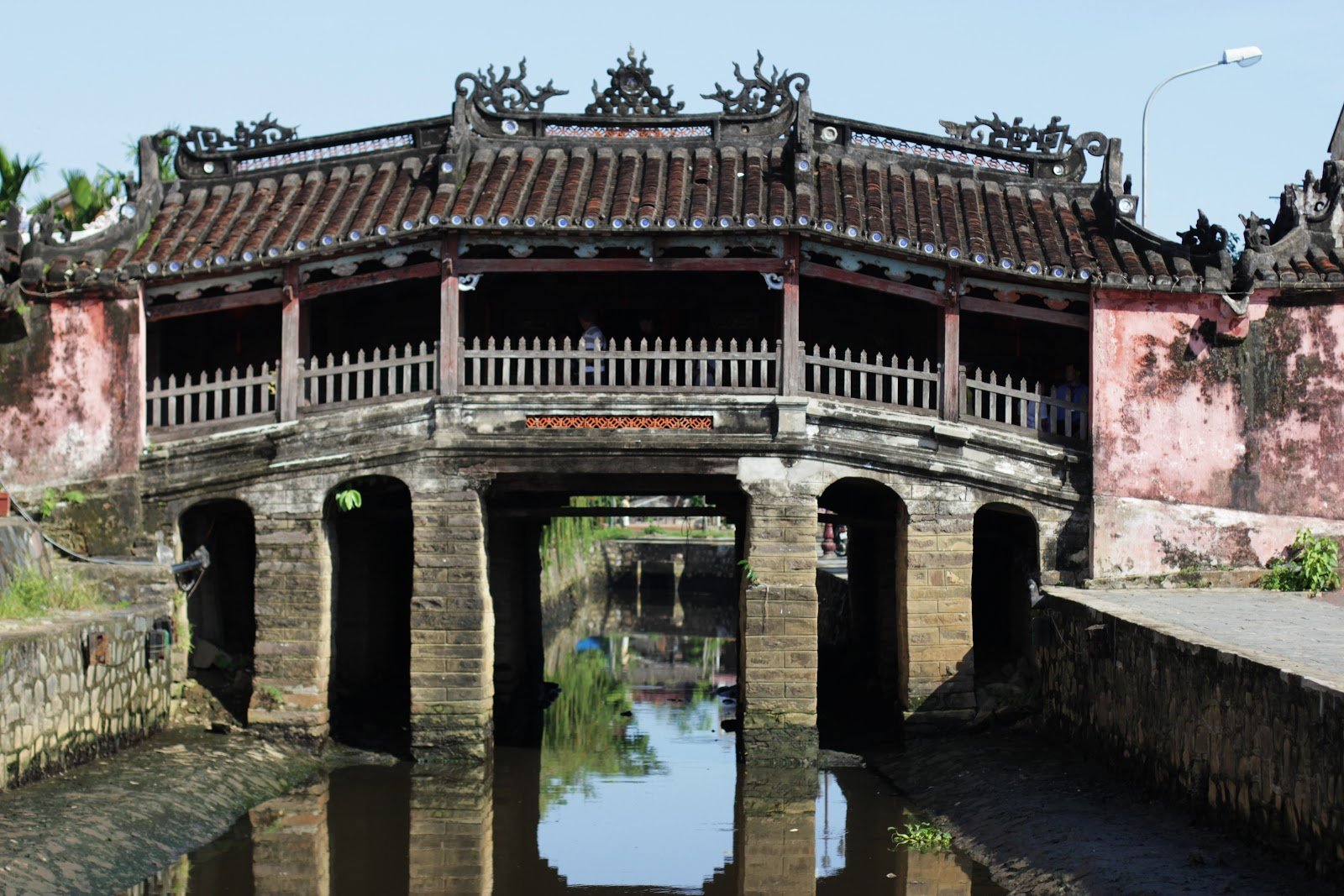 Pictured is an old Japanese covered bridge Hoi An Covered Japanese Bridge