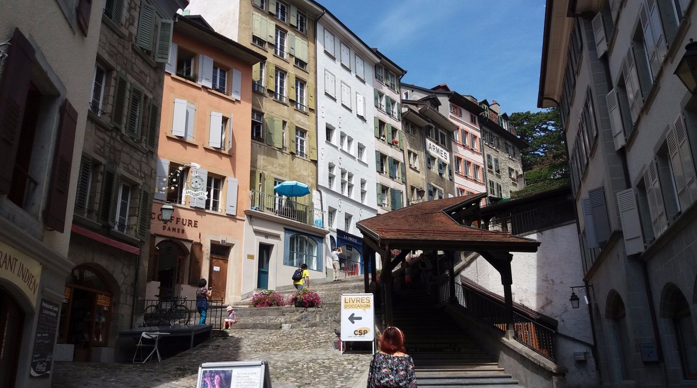 Pictured is the Escaliers du Marche covered staircase Escaliers du Marche Staircase