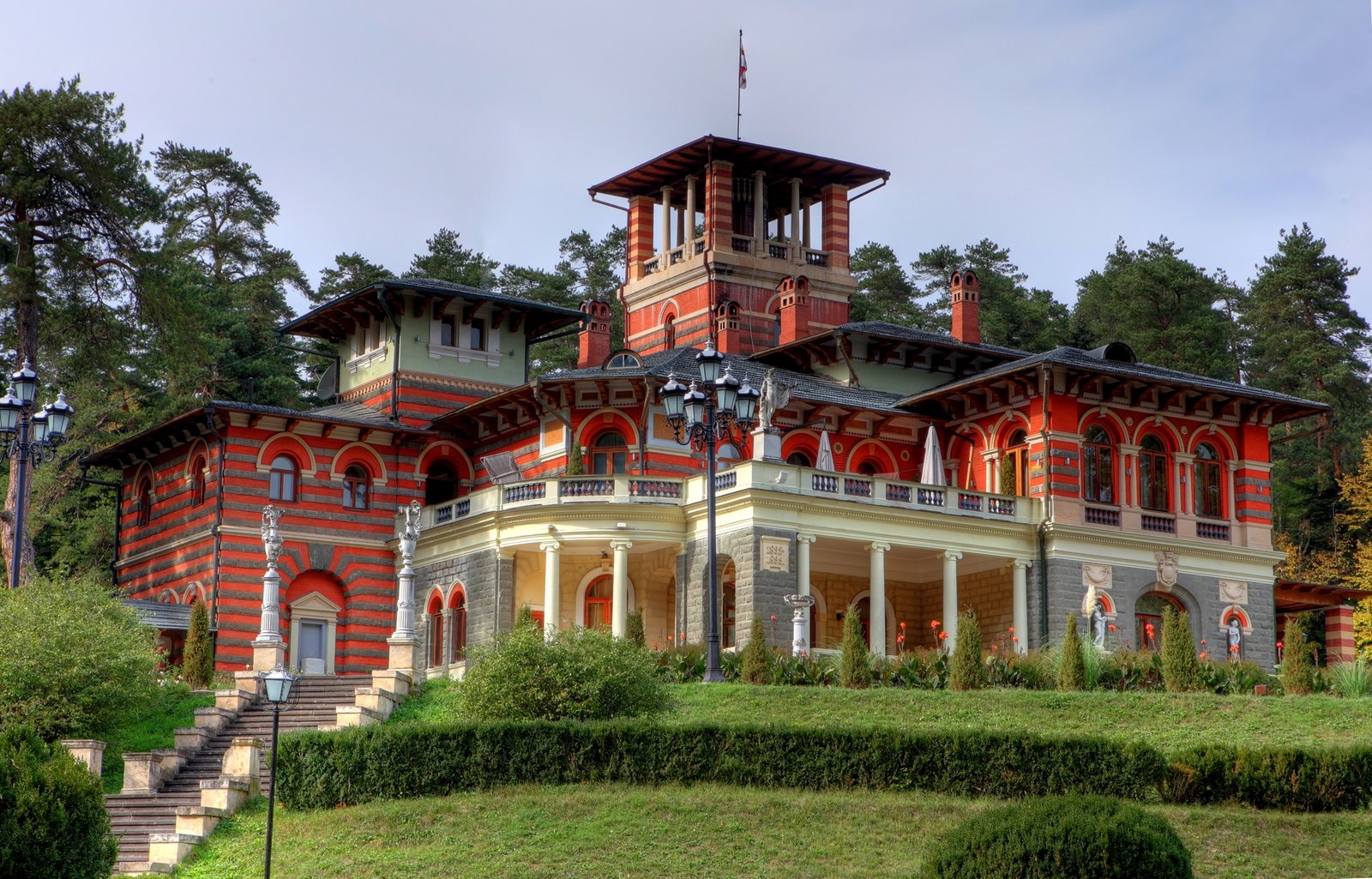Facade of the Romanov Palace in Likani, Georgia Likani Palace