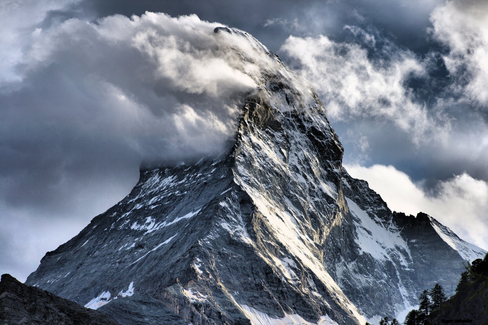 Matterhorn photo in the clouds Matterhorn in the Clouds