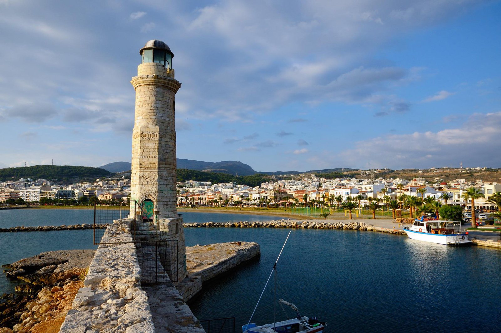 Pictured is the Rethymno Lighthouse on the island of Crete Rethymno Lighthouse, Crete