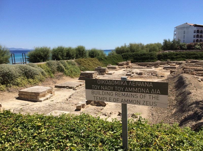 Pictured are the ruins of the Temple of Zeus in Kalithea Ruins of the Temple of Zeus