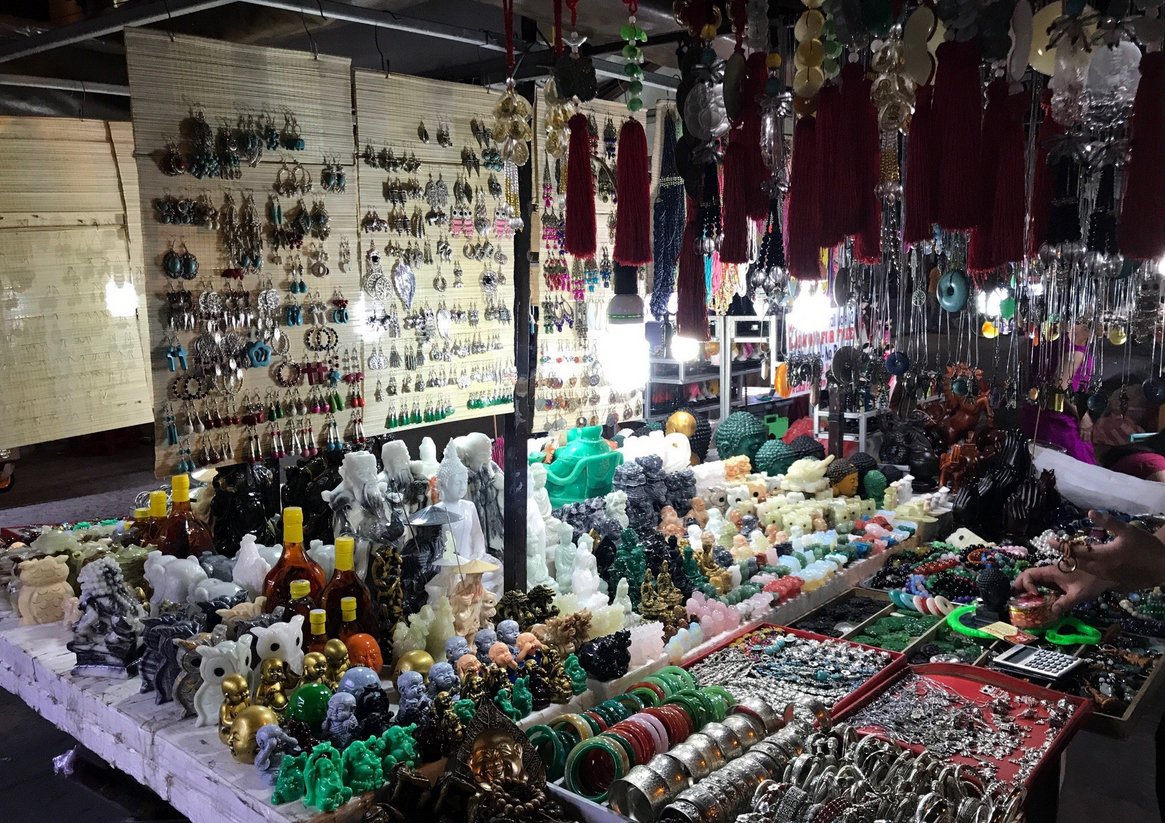 Pictured are souvenirs at the Nguyen Hoang Street Night Market Souvenirs at the market