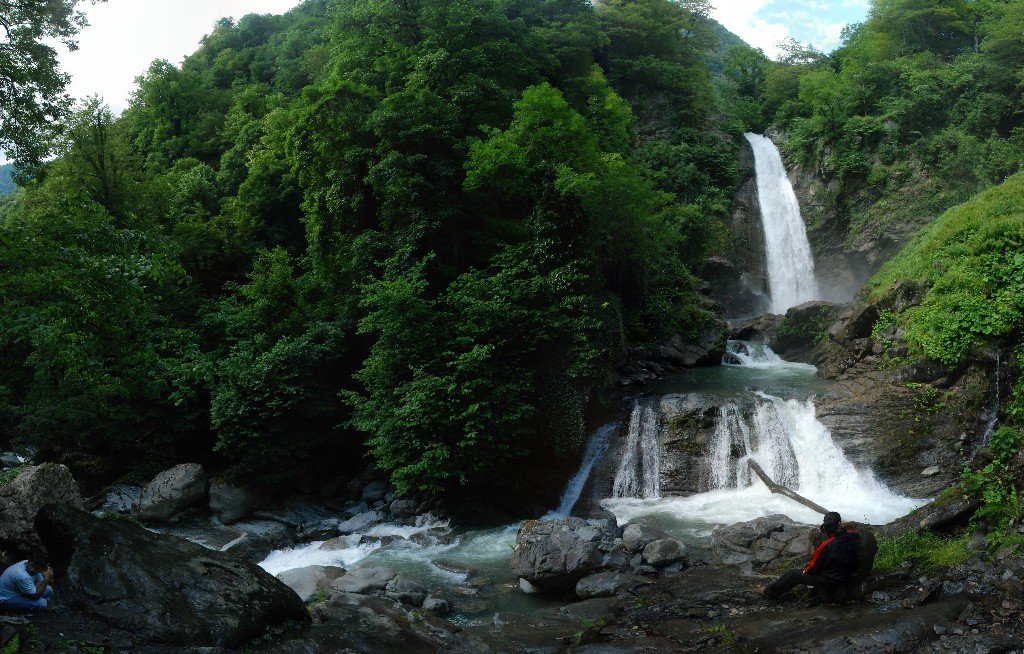 Pictured is a waterfall in Lagodehi National Park Lagodehi National Park Waterfall
