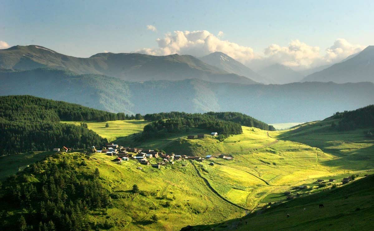 Pictured is Tusheti National Park Tusheti National Park