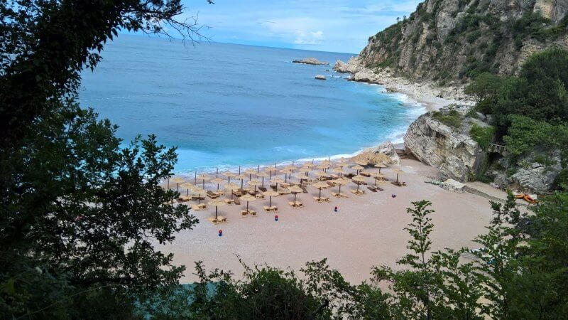 Rejevici Beach, Pertrovac Rejevici Beach in Montenegro