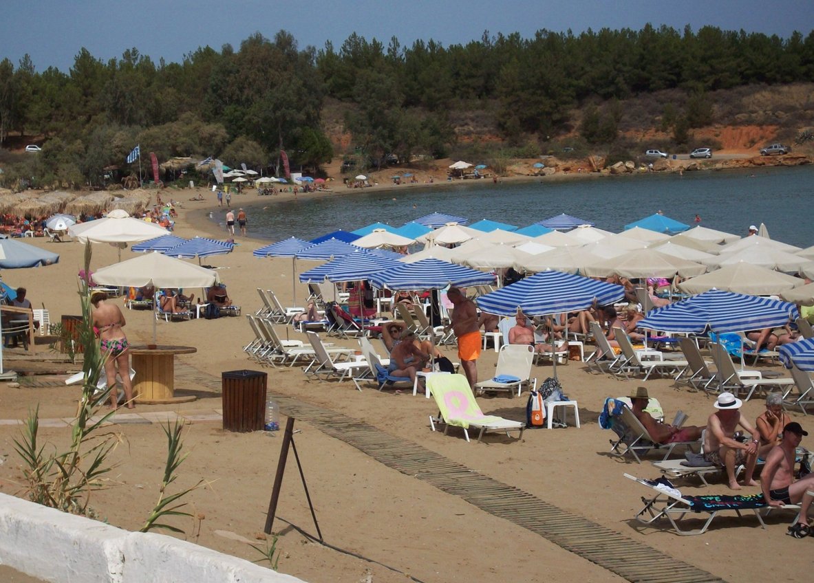 Pictured is Krissi Akti Beach, Daratsos Krissy Akti Beach