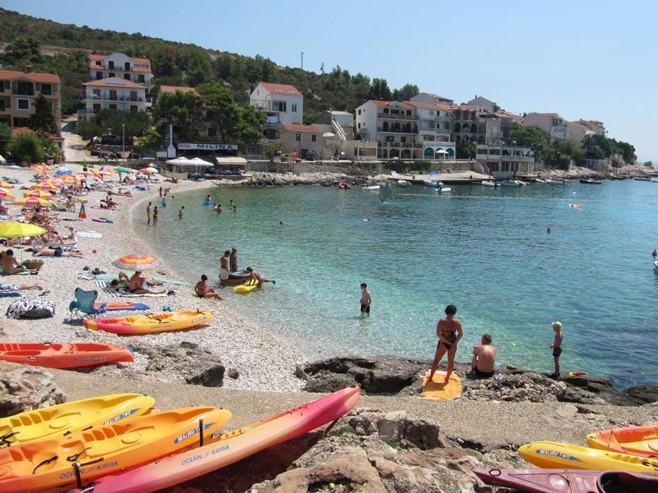 Photo of Milna beach on the island of Hvar Milne Beach