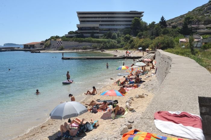 In the photo Kupari beach in Croatia Kupari Beach