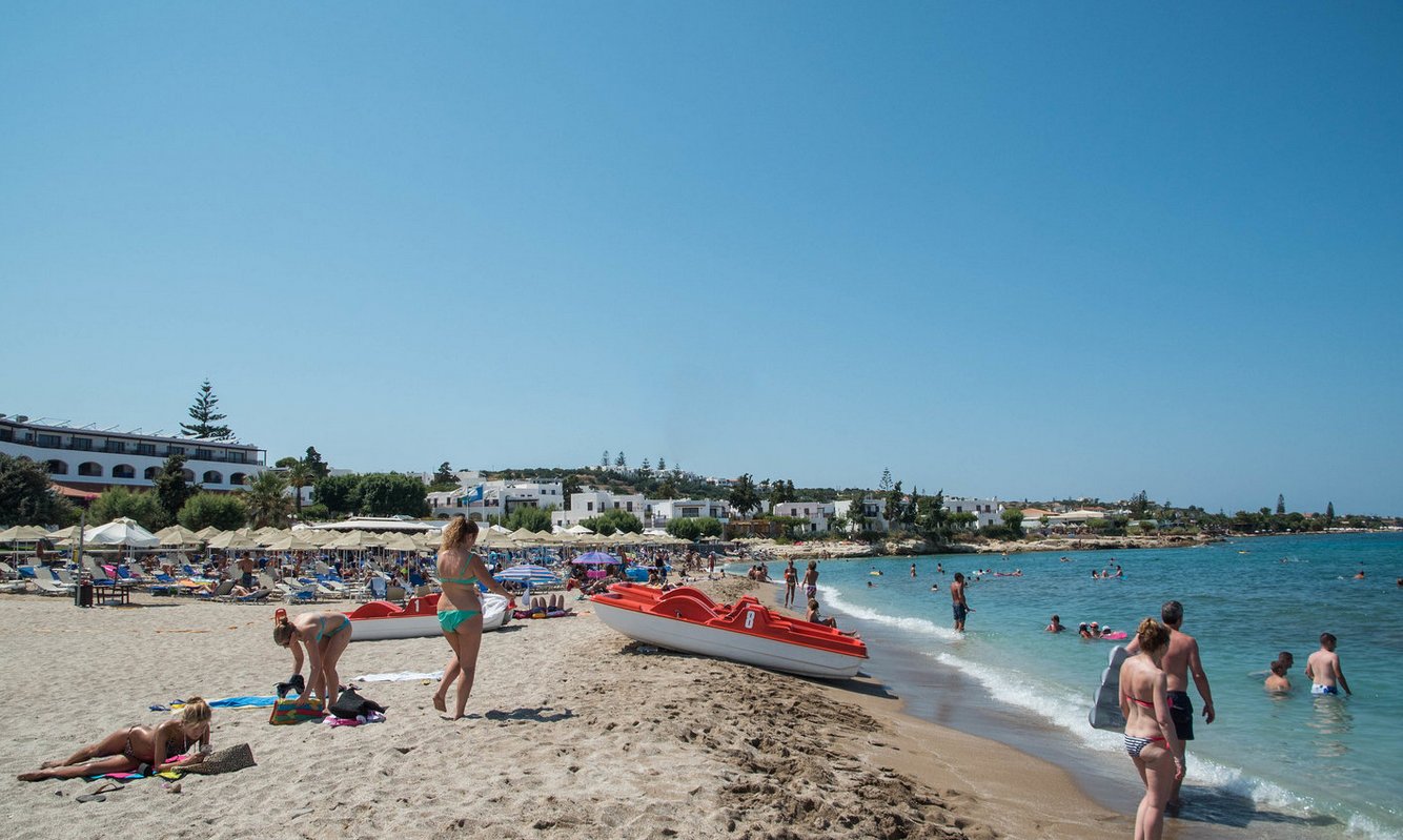 Sandy beach near Creta Maris Hotel, Hersonissos Beaches near Creta Maris