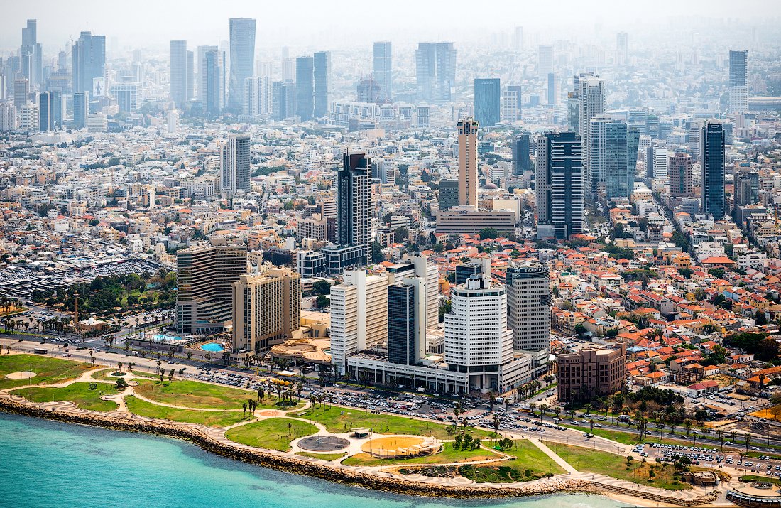 Aerial view of the city of Tel Aviv, Israel Tel Aviv City