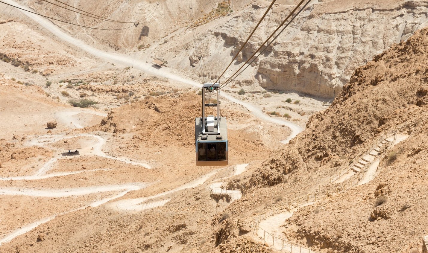 Funicular to Masada Fortress Funicular to Masada