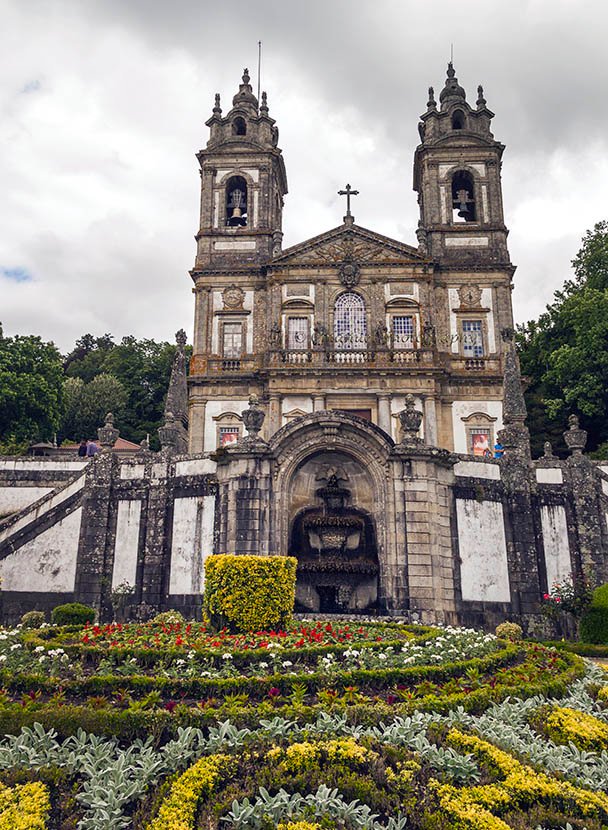 Facade of Bon Jesus do Monti Sanctuary, Braga Temple of Bom Jesus do Monte