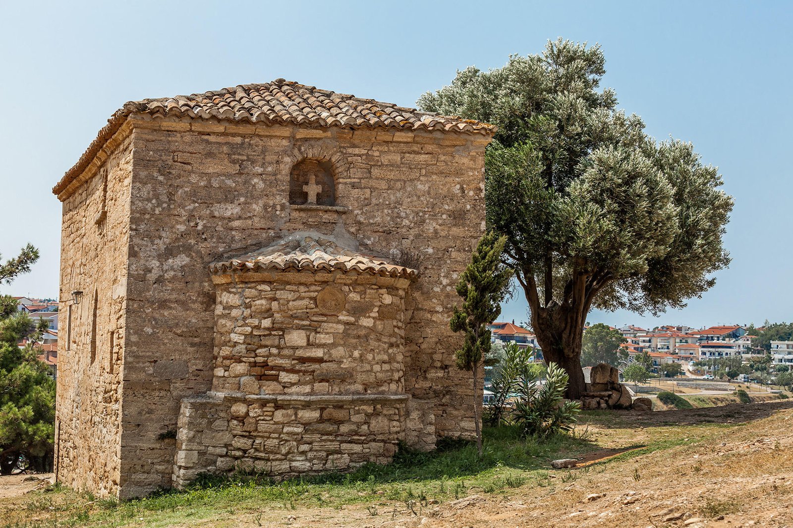 Pictured is the Church of the 12 Apostles, Nea Phocea 12 Apostles Church, Nea Phocea