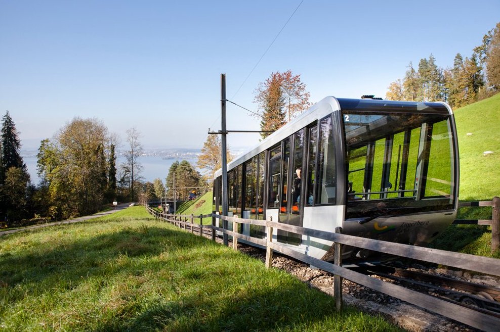 Photo of the climbing funicular Here is a funicular