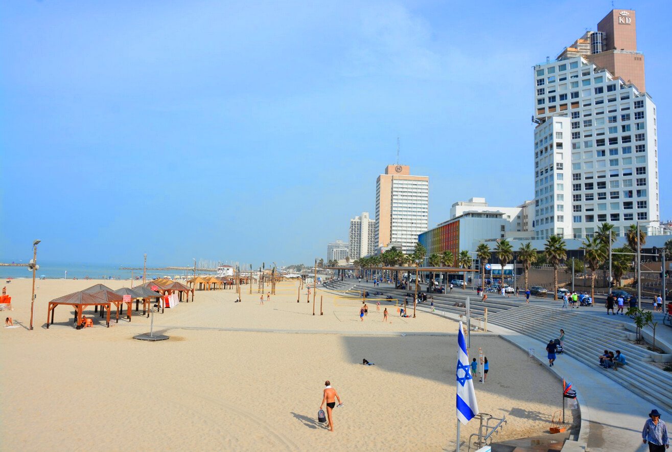 Bograshov Beach in Tel Aviv Bograshov Beach