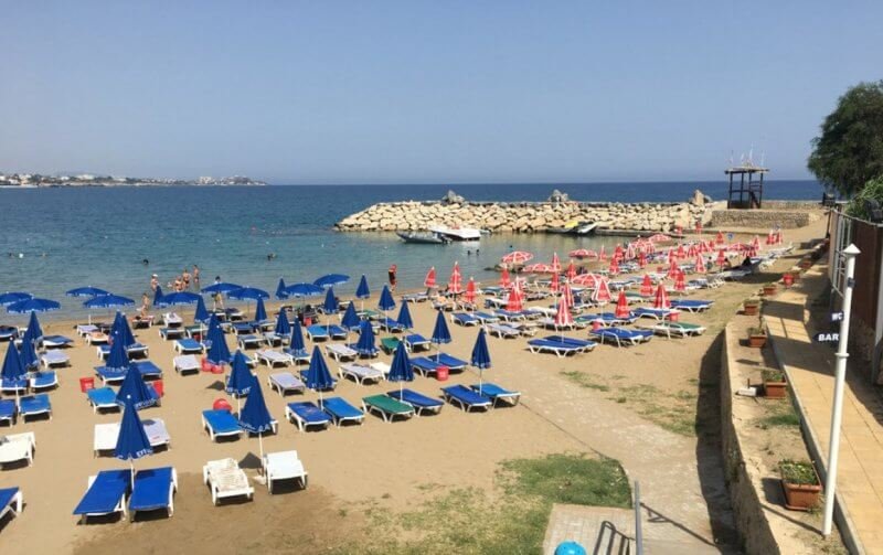 Kervansaray Beach, or Kervansaray Halk Plajı, Kyrenia Kervansaray Beach