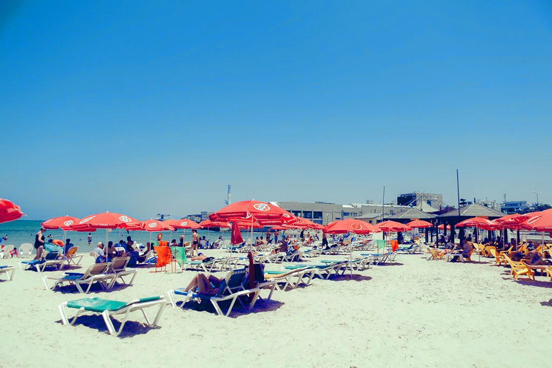 Metzizim Beach near Tel Aviv Port Mezitzim Beach