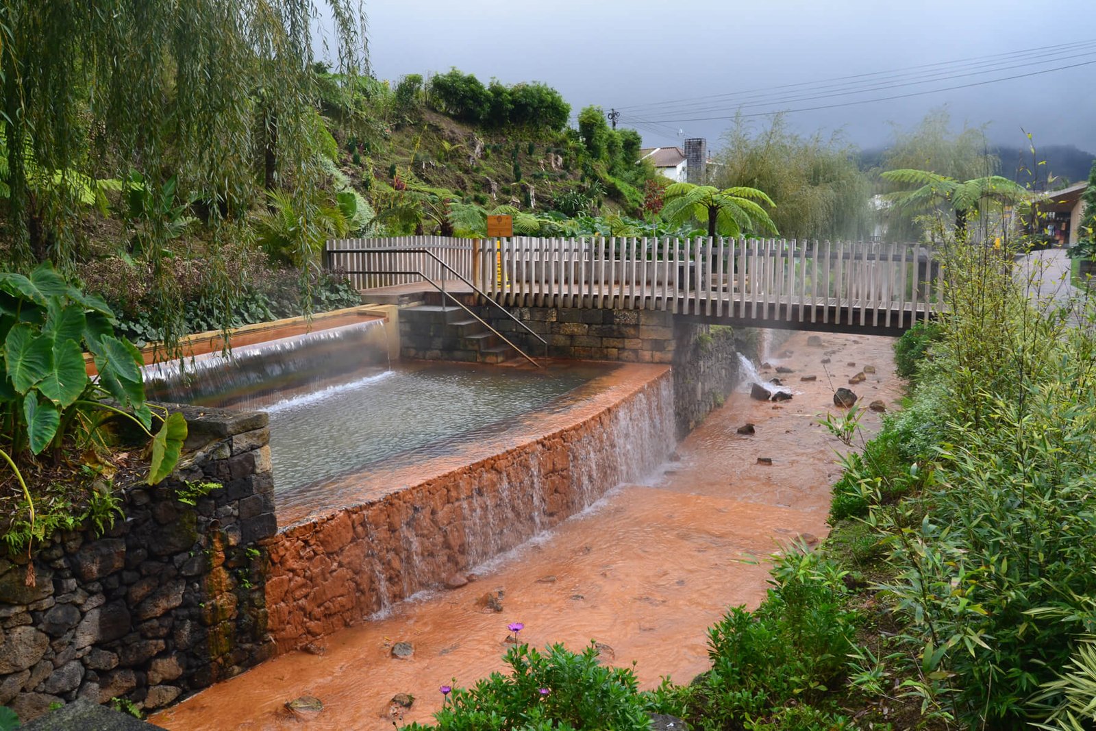 In the photo are the Poca Da Dona Beija thermal baths Thermal Baths of Poca Da Dona Beija
