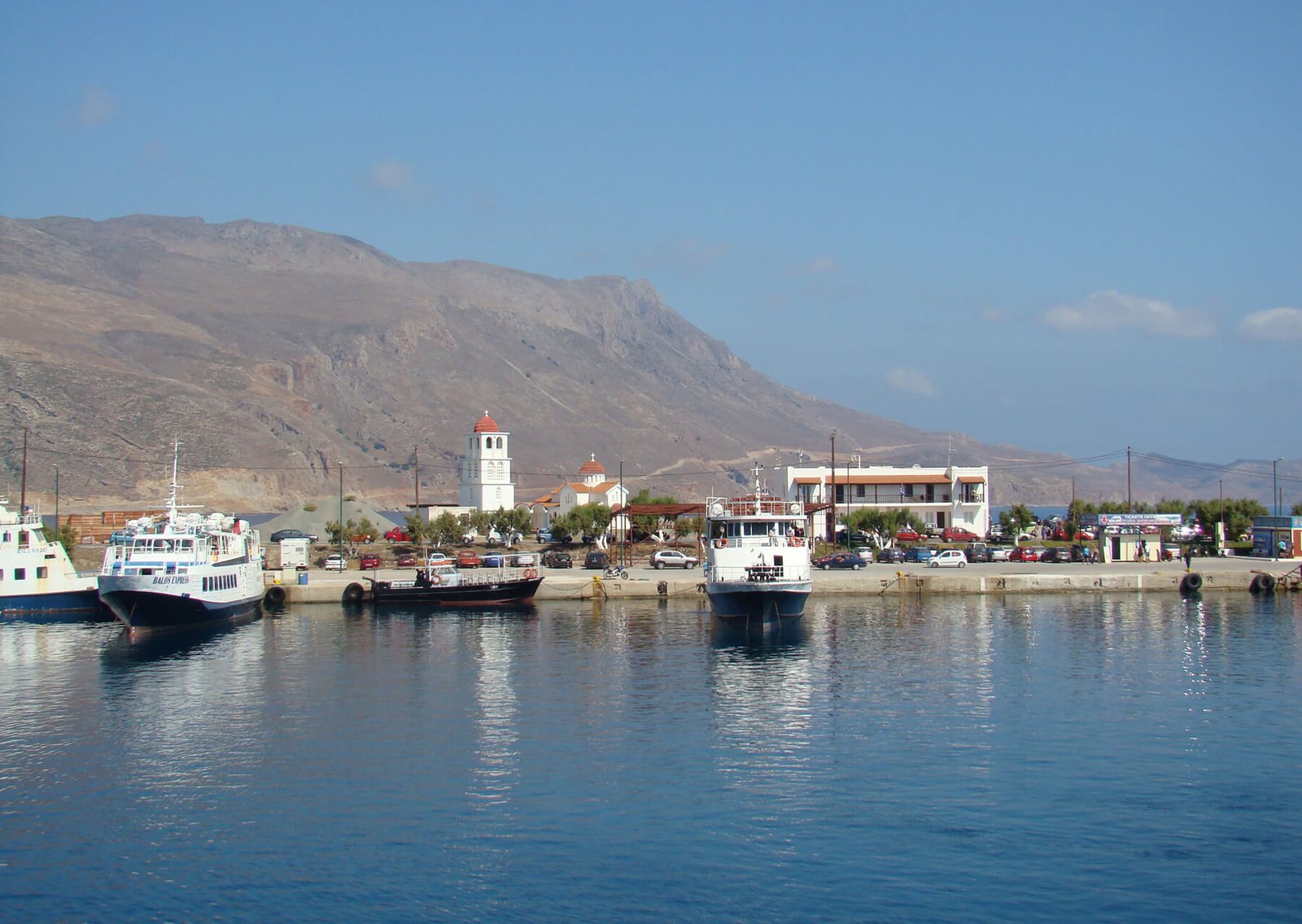 View of the port of Kisamos, Crete, Greece Kisamos Port