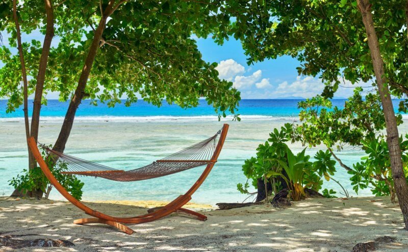 Photo: hammock on Silhouette Island beach Hammock on the beach