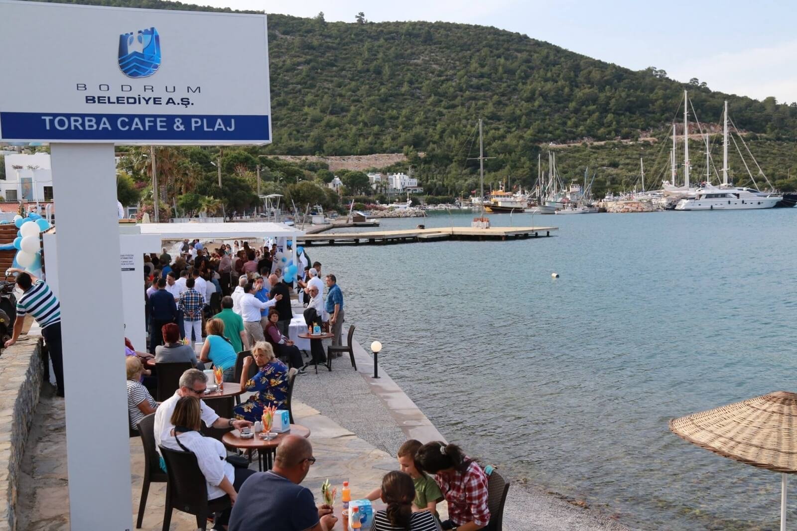 Pictured Torba Cafe and beach, Bodrum Torba Beach and Cafe