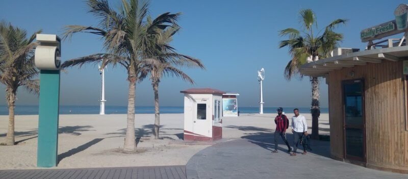 Umm Suqeim Night Swimming Beach during the day