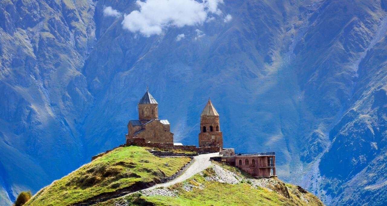 Photo of the Holy Trinity Church in Gergeti Gergeti Holy Trinity Church