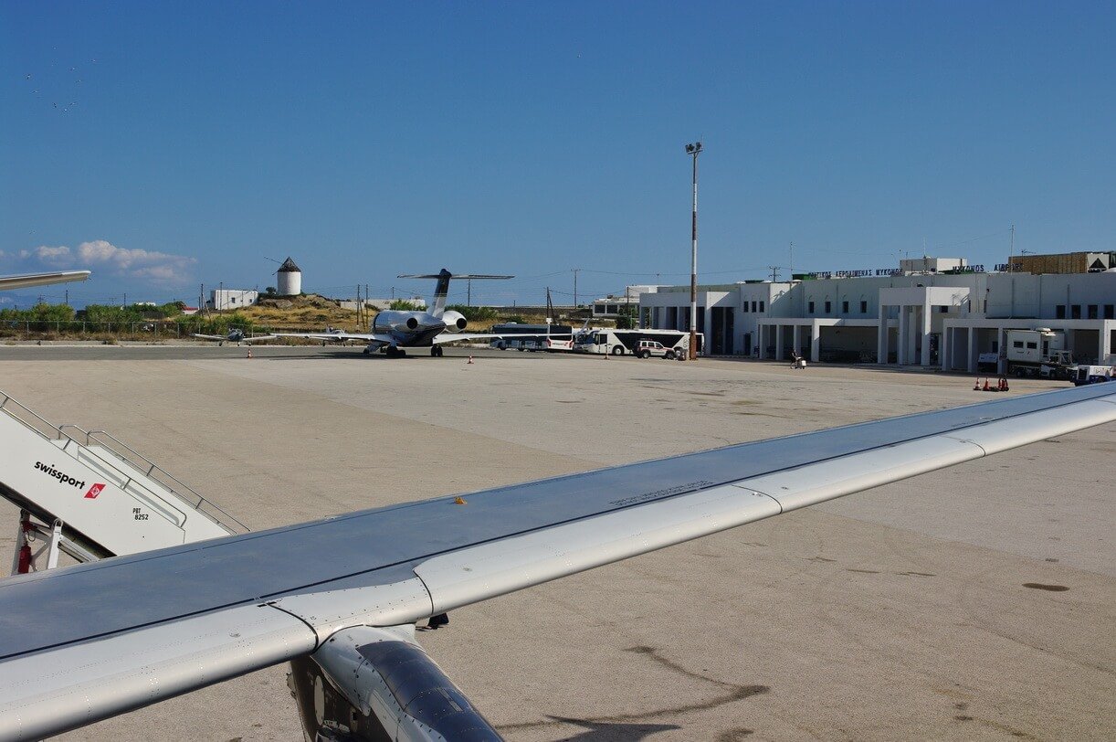 Photo at Mykonos airport Airport in Mykonos
