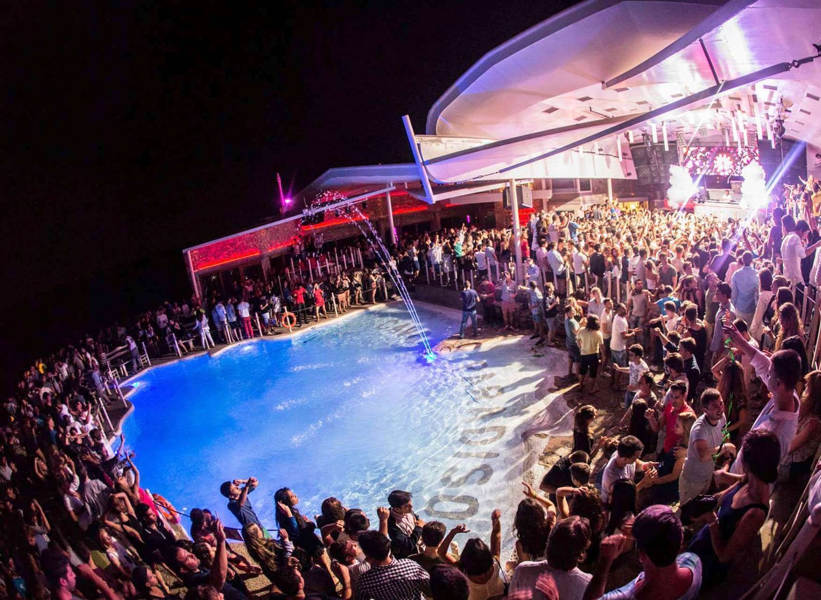 Photo in a night club in Mykonos In a night club in Mykonos