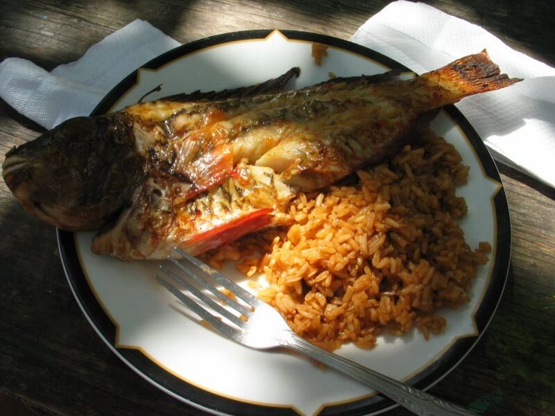 Lunch by boat