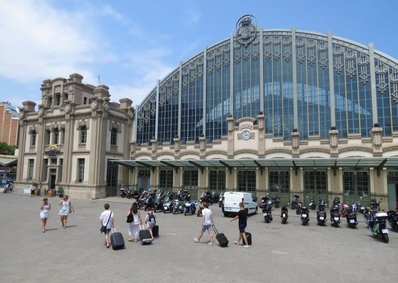 Bus station in Barcelona