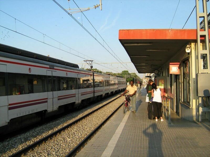 Calella Train Station, Spain Calella Railway Station