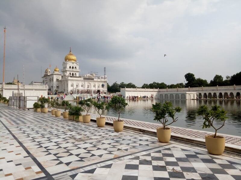 Gurudwara Bangla Sahib Park in New Delhi, India