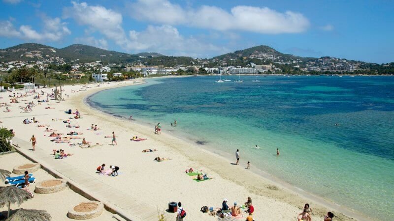 Talamanca Beach in Ibiza, Spain Talamanca Beach