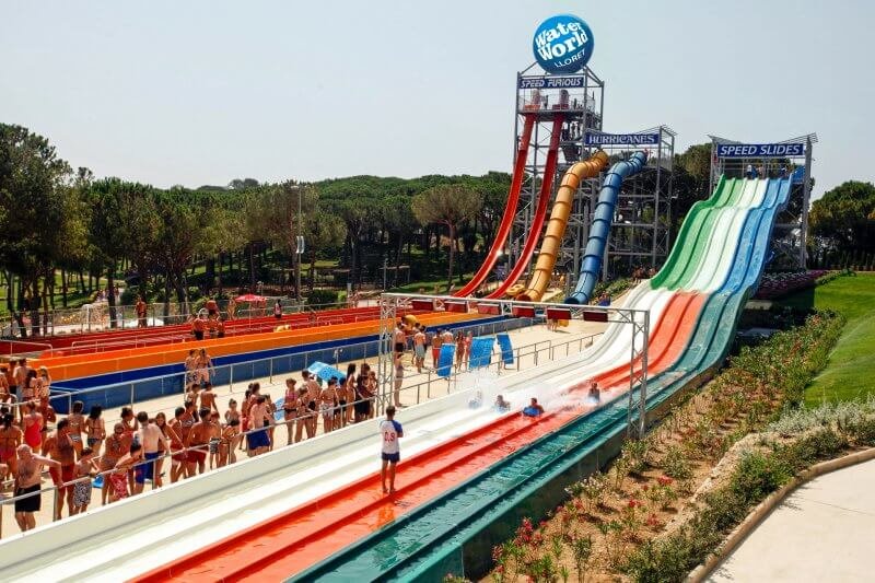 Water World Water Park in Lloret de Mar, Spain Aquapark "Water world"