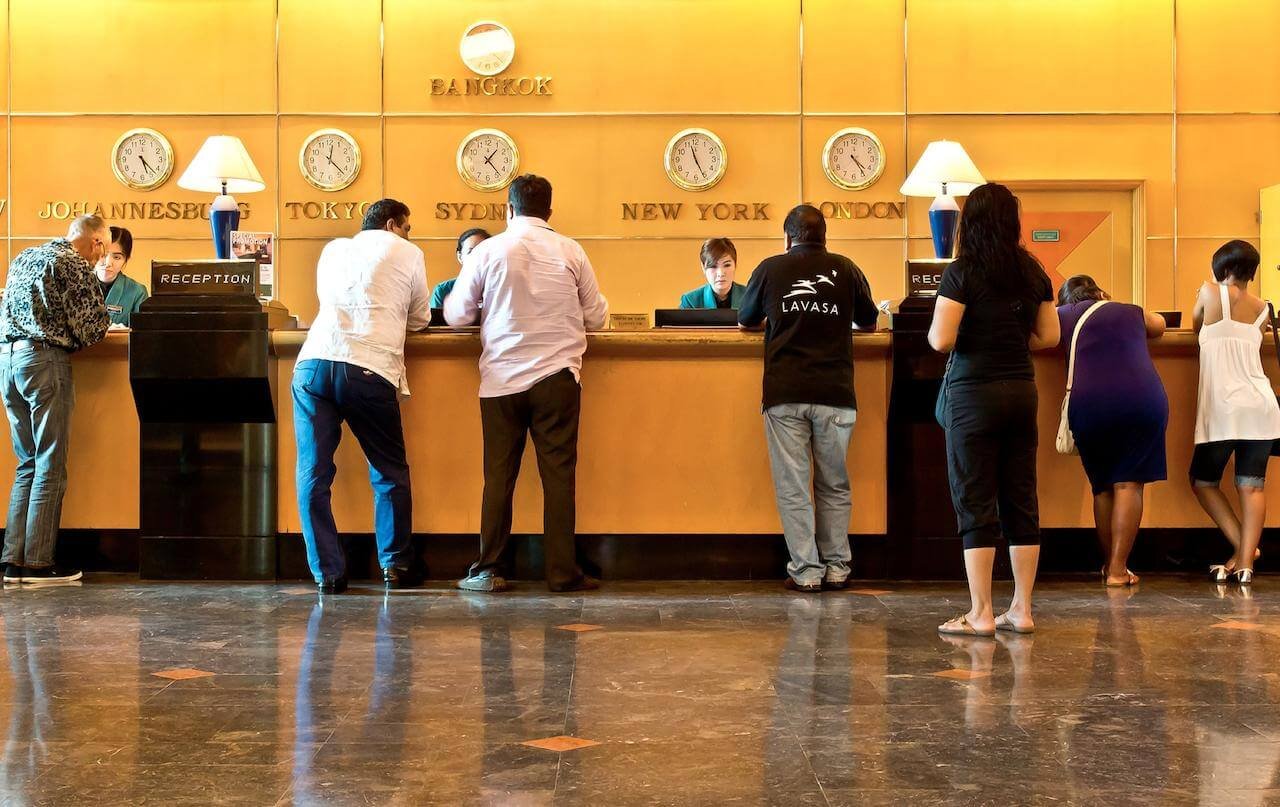 Photo reception at Baiyoke Sky Hotel Baiyoke Sky Hotel Reception