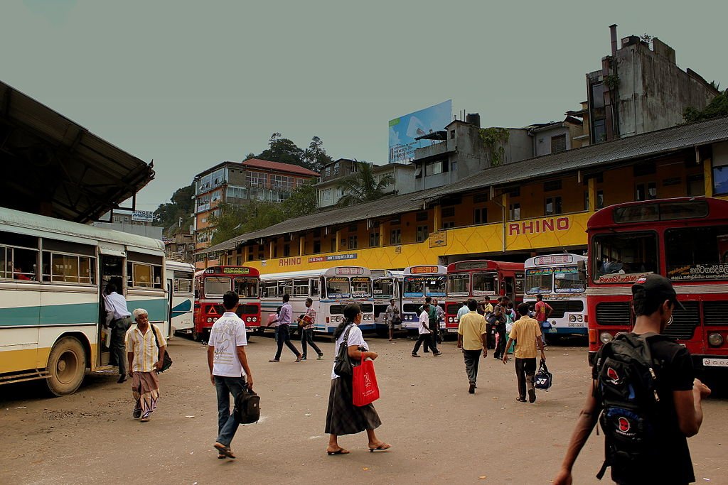 Kandy City Bus Station, Sri Lanka Photo: Kandy Bus Station