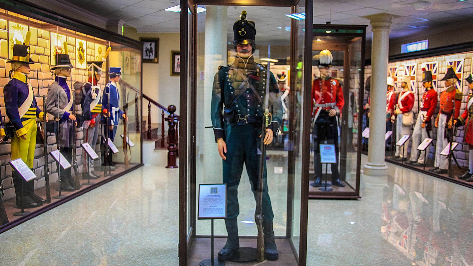 Weapons Museum exhibits One of the rooms in the Robert Taylor Museum